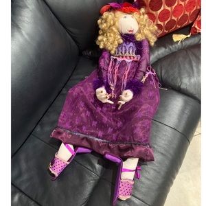 Red Hat Society Handmade Doll